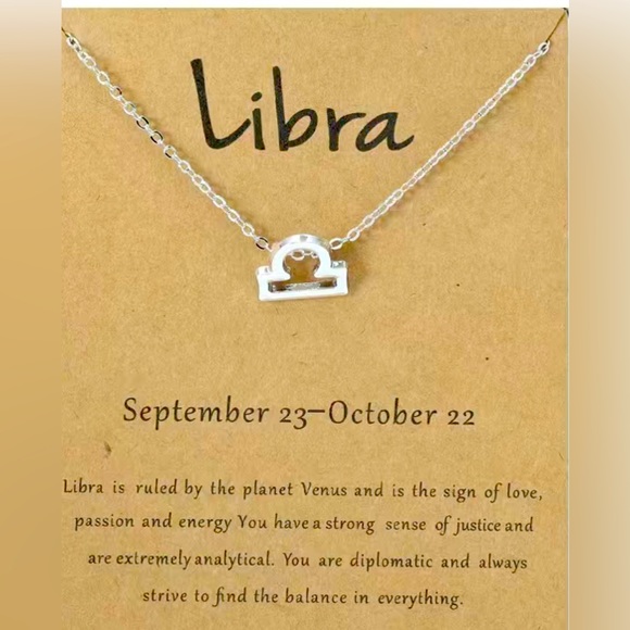 Jewelry - Libra Zodiac Pendant Necklace